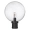 Z-Lite Laurent Outdoor Post Mount Fixture, 1-Light, 12 In.W x 15.75 In.H, Black/Clear Seedy 599PHB-BK - alternate 3